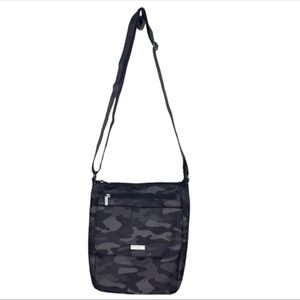 Baggallini Grey Camo Medium Crossbody Travel Bag